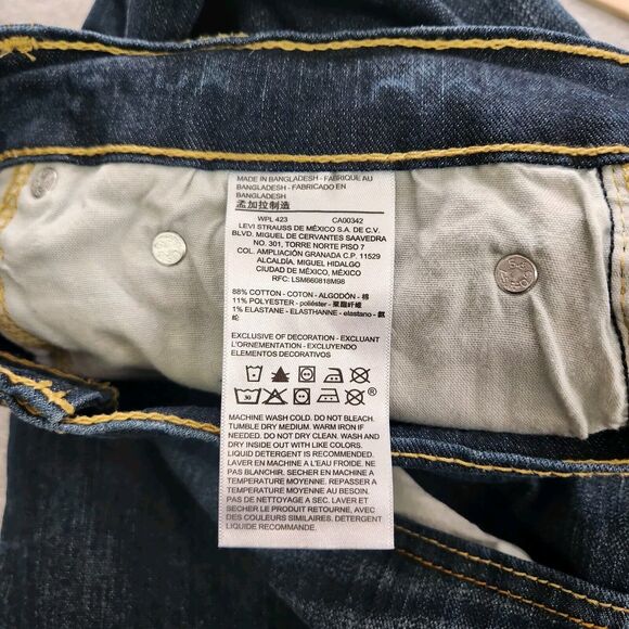 Signature Levi Strauss S51 Straight Fit Blue Jeans 40 × 32 - Picture 5 of 6